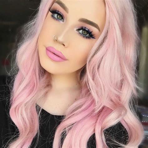 pink hair woman